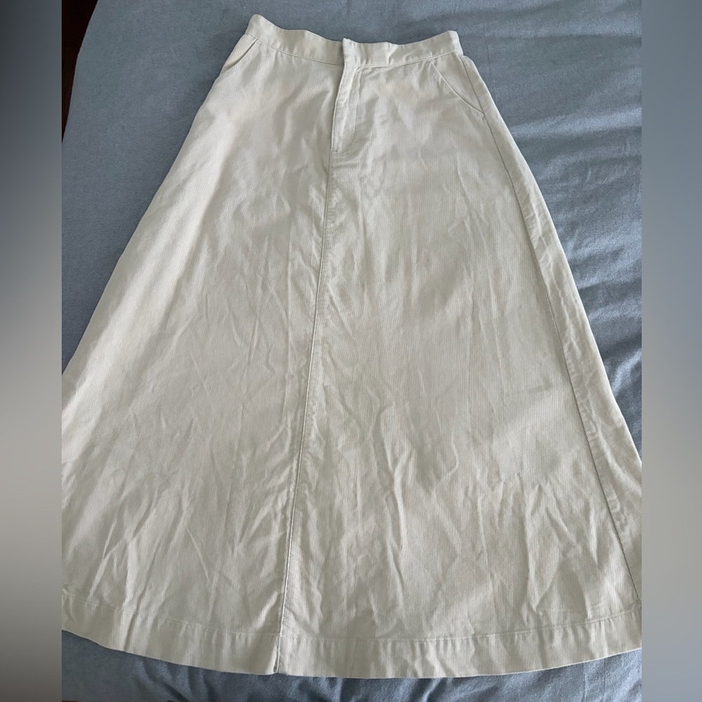 Muji Elegant Cream Women's Skirt (A-line)